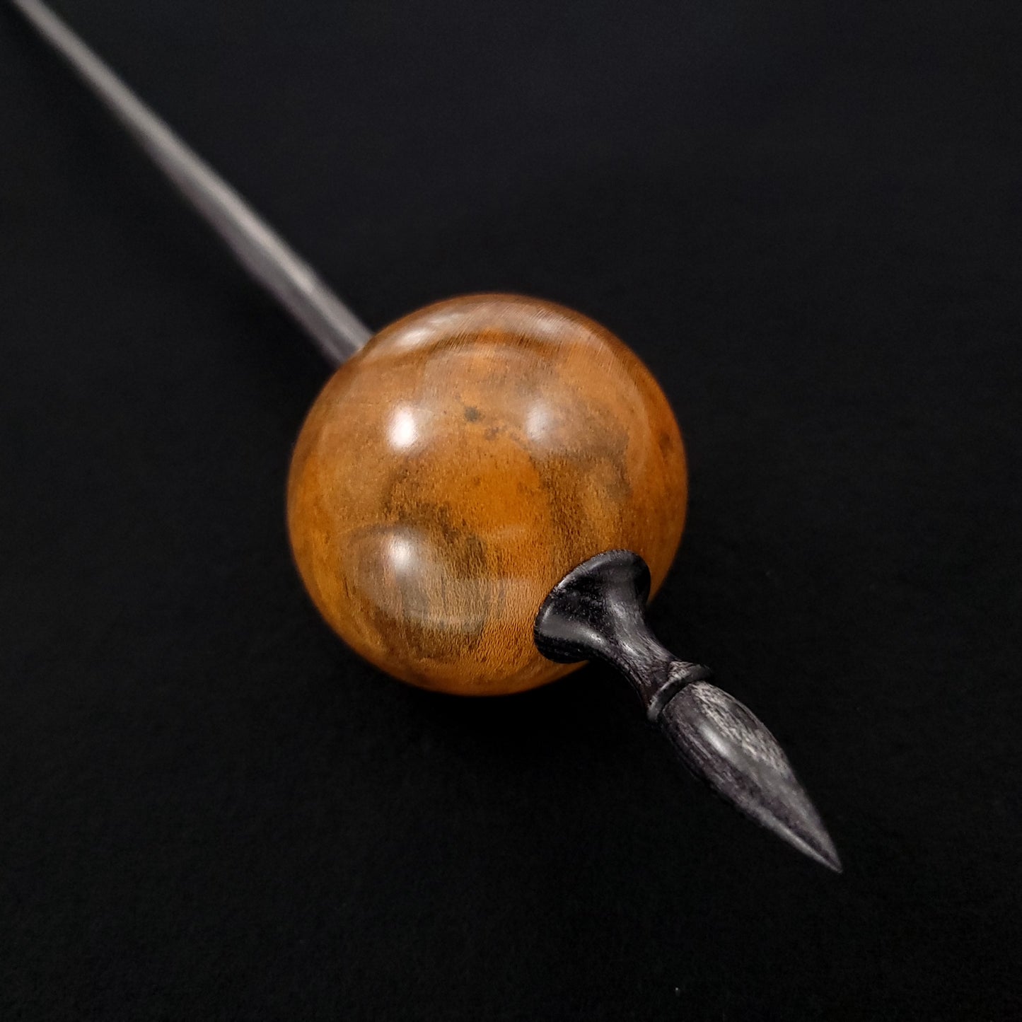 Full Size Spalted Holly Ninja Spindle