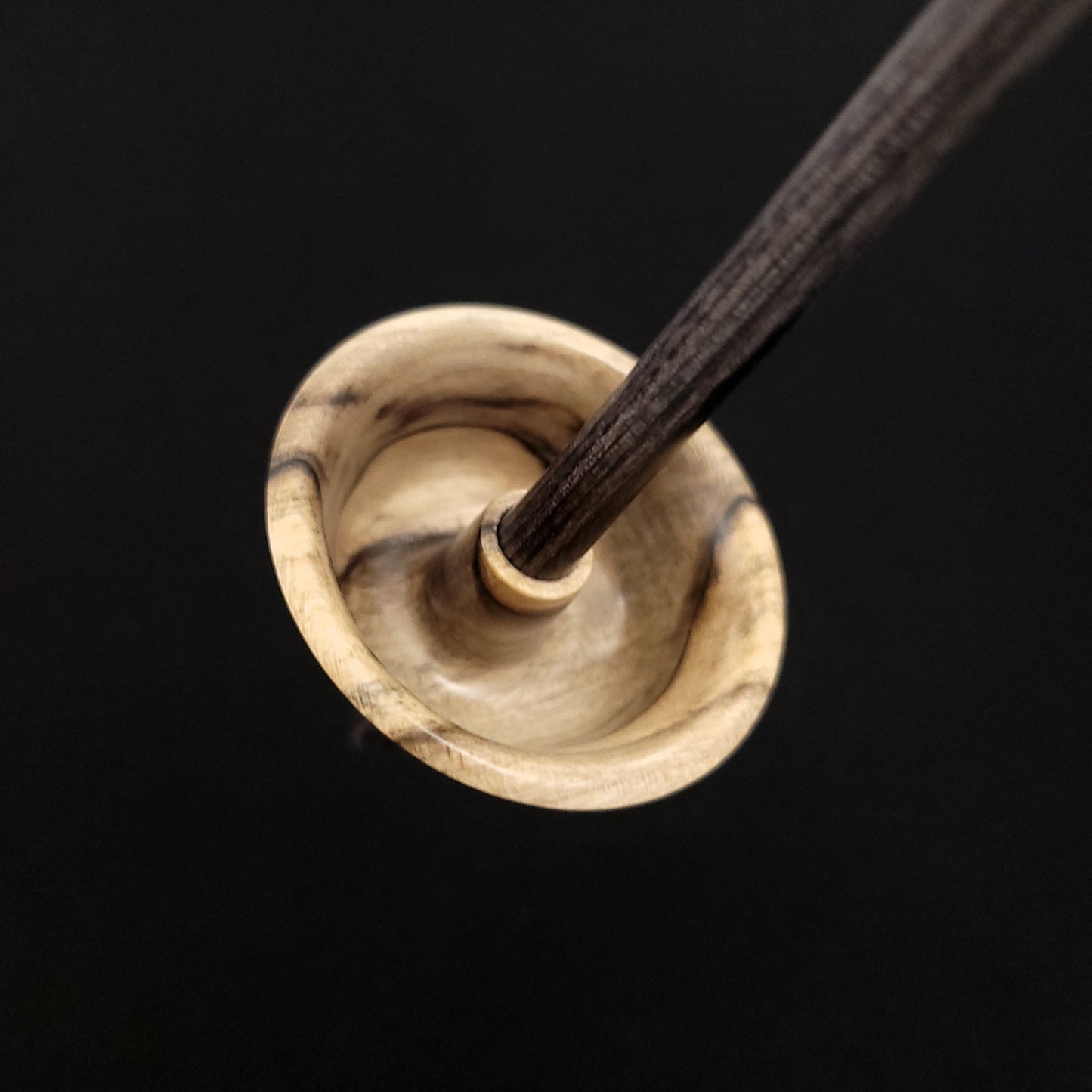 Full Size Spalted Holly Tibetan Spindle