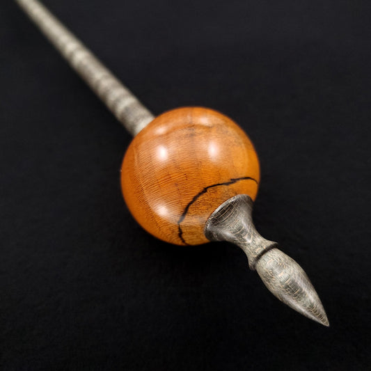 Mid Size Spalted Holly Bead Spindle