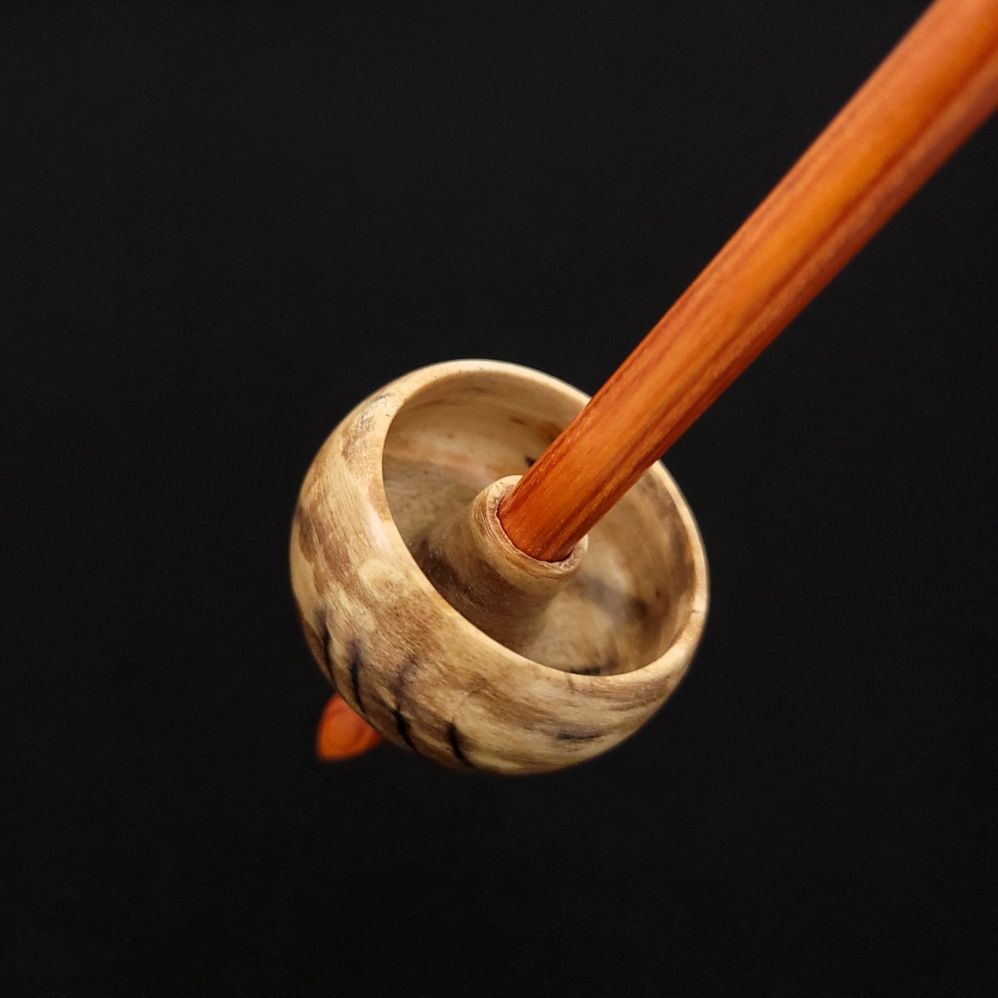 Full Size Spalted Holly Ninja Spindle