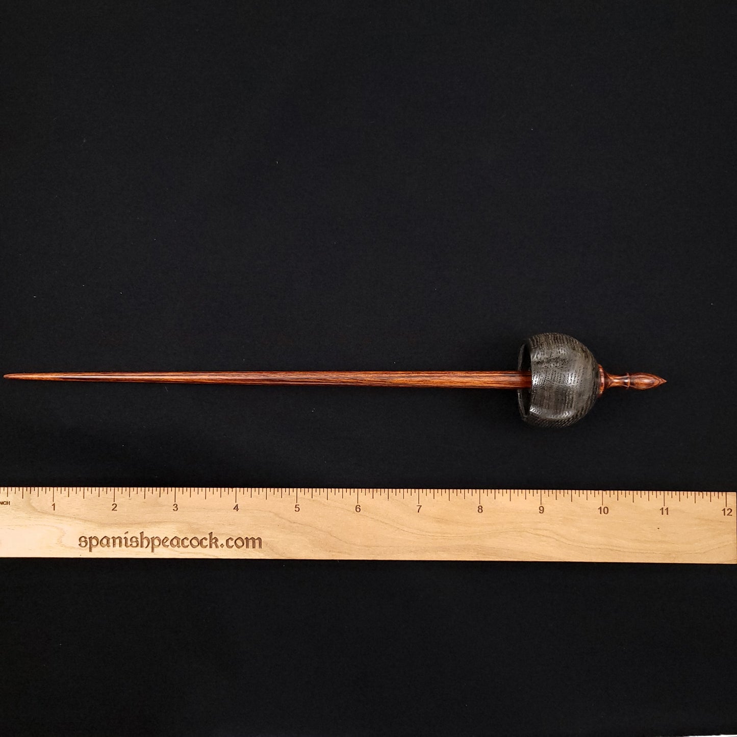 Full Size Bog Oak Ninja Spindle