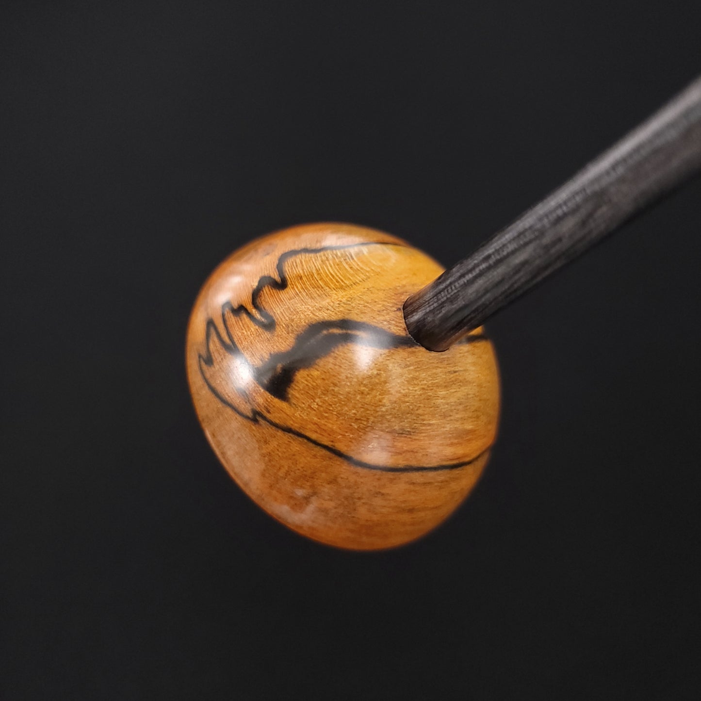 Full Size Spalted Holly Bob Spindle