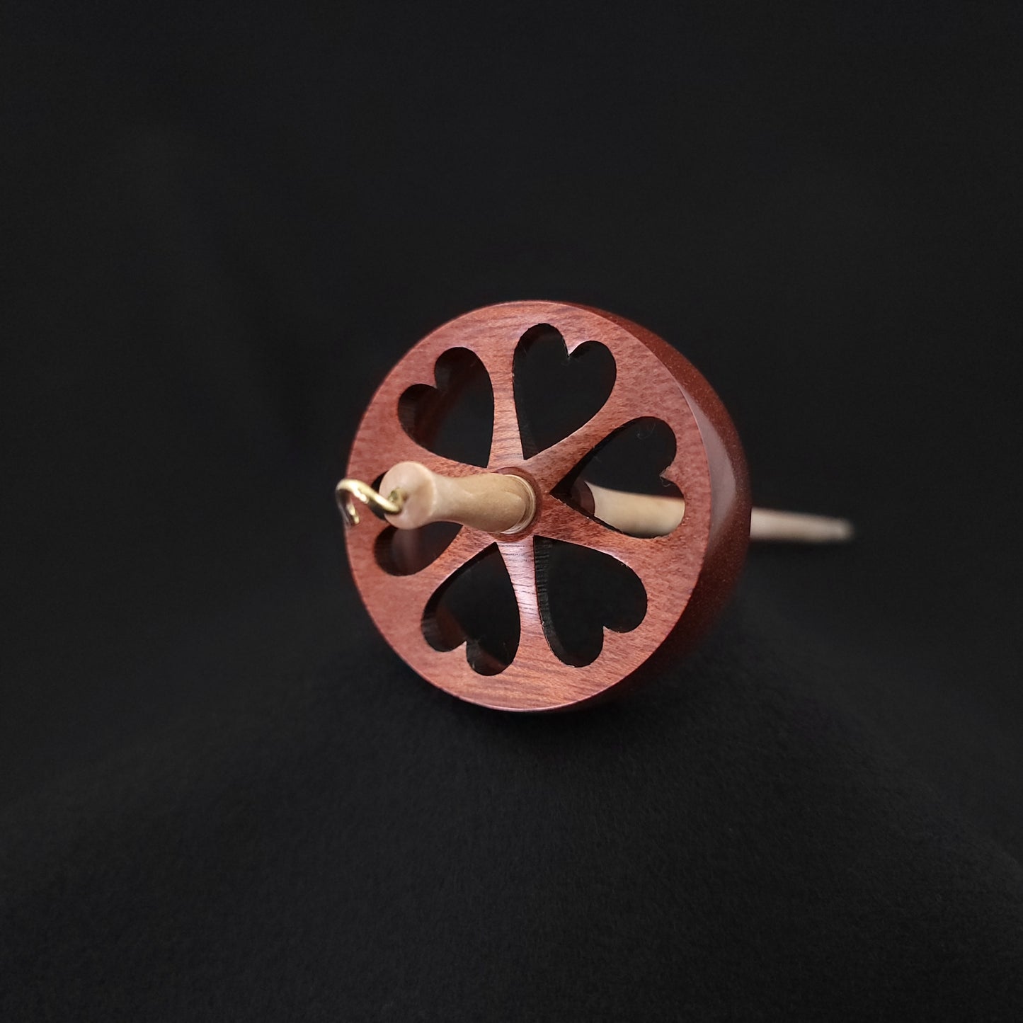 Bloodwood Cut Out Top Whorl **One spindle per customer!