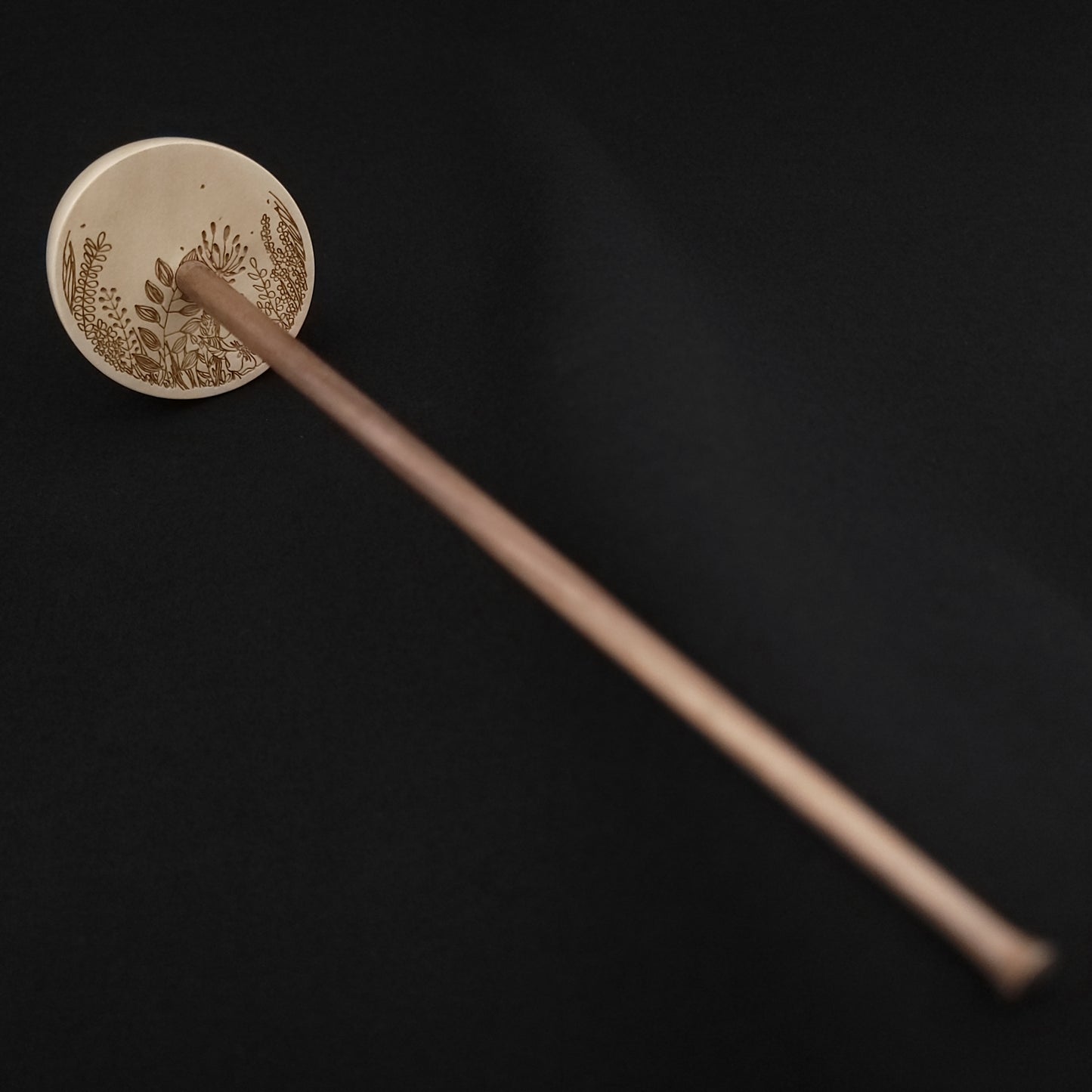 Small Engraved Holly Bottom Whorl **One spindle per customer!