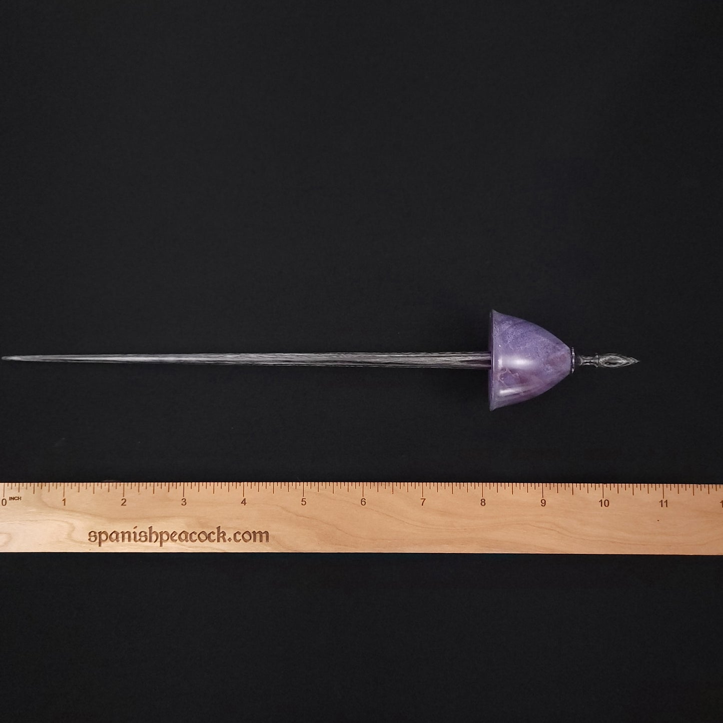 Dyed & Stabilized Spalted Holly Tibetan