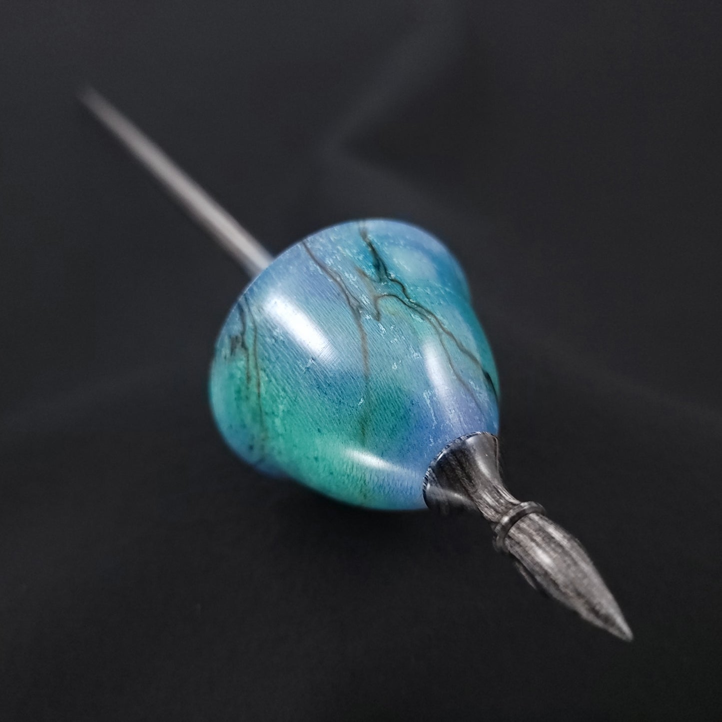 Dyed & Stabilized Spalted Holly Tibetan