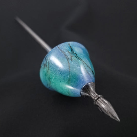 Dyed & Stabilized Spalted Holly Tibetan