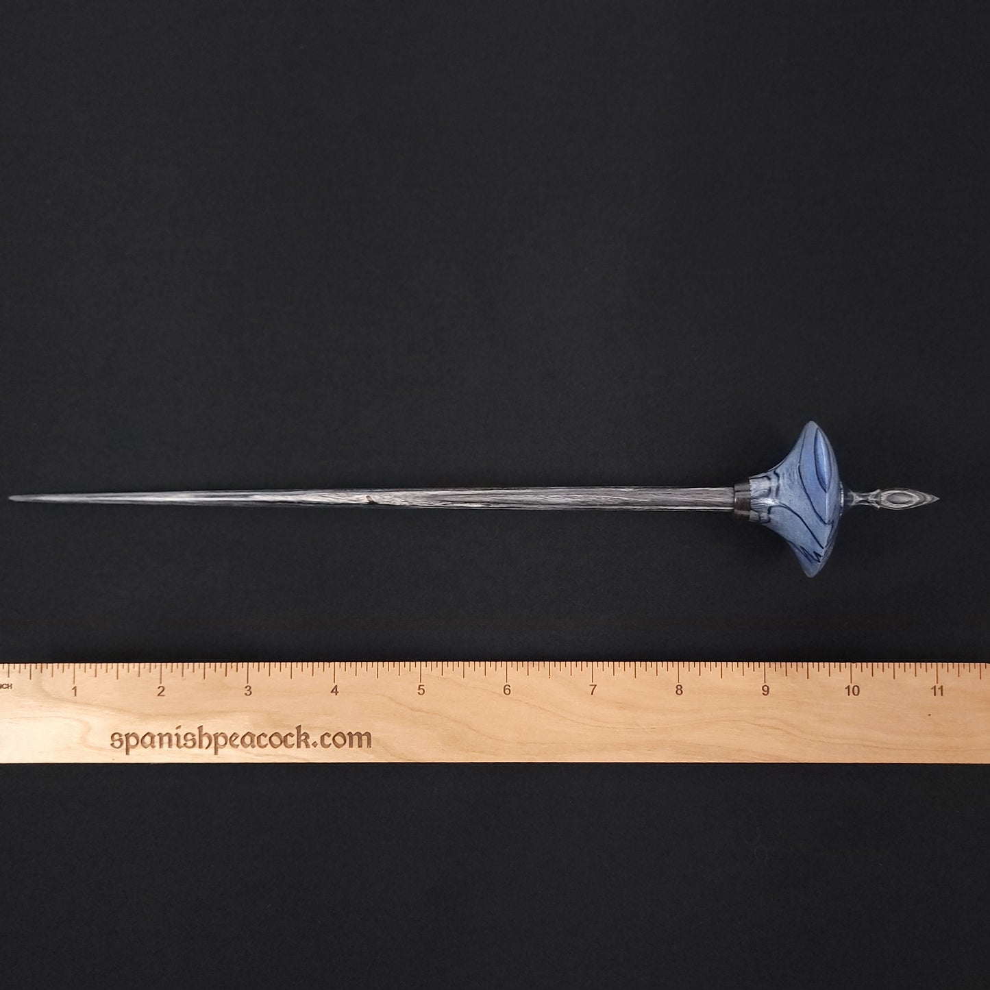 Dyed & Stabilized Spalted Holly Bead