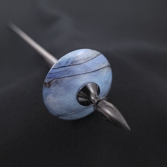 Dyed & Stabilized Spalted Holly Shop Rat Bead