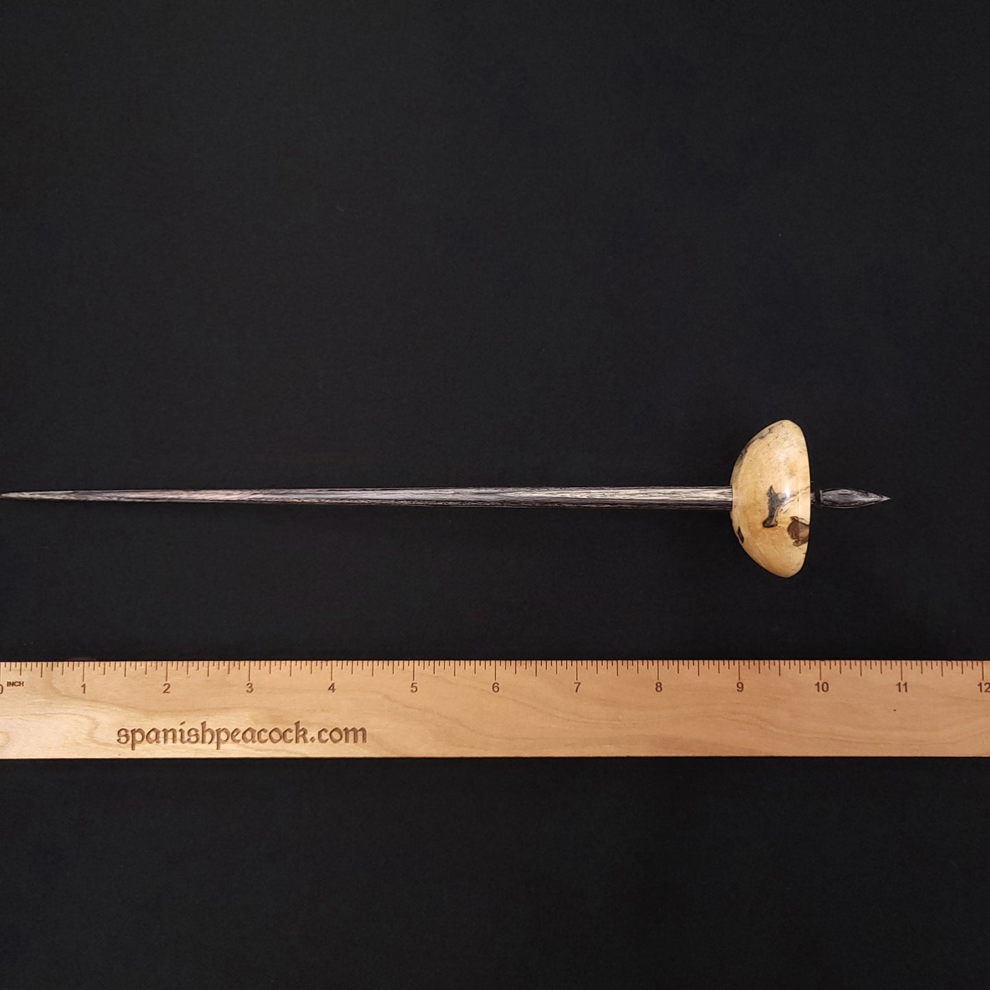 Stabilized Spalted Holly Bob