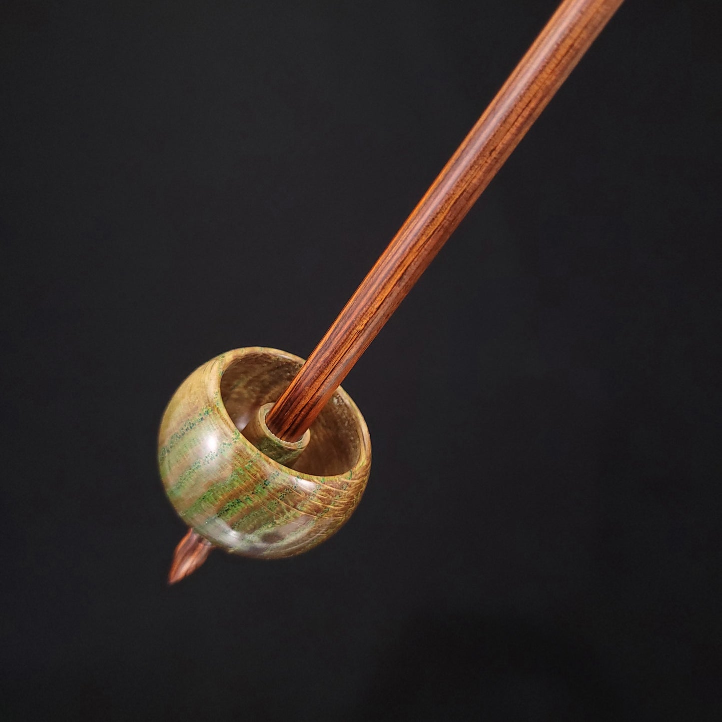 Dyed & Stabilized Curly Oak Ninja