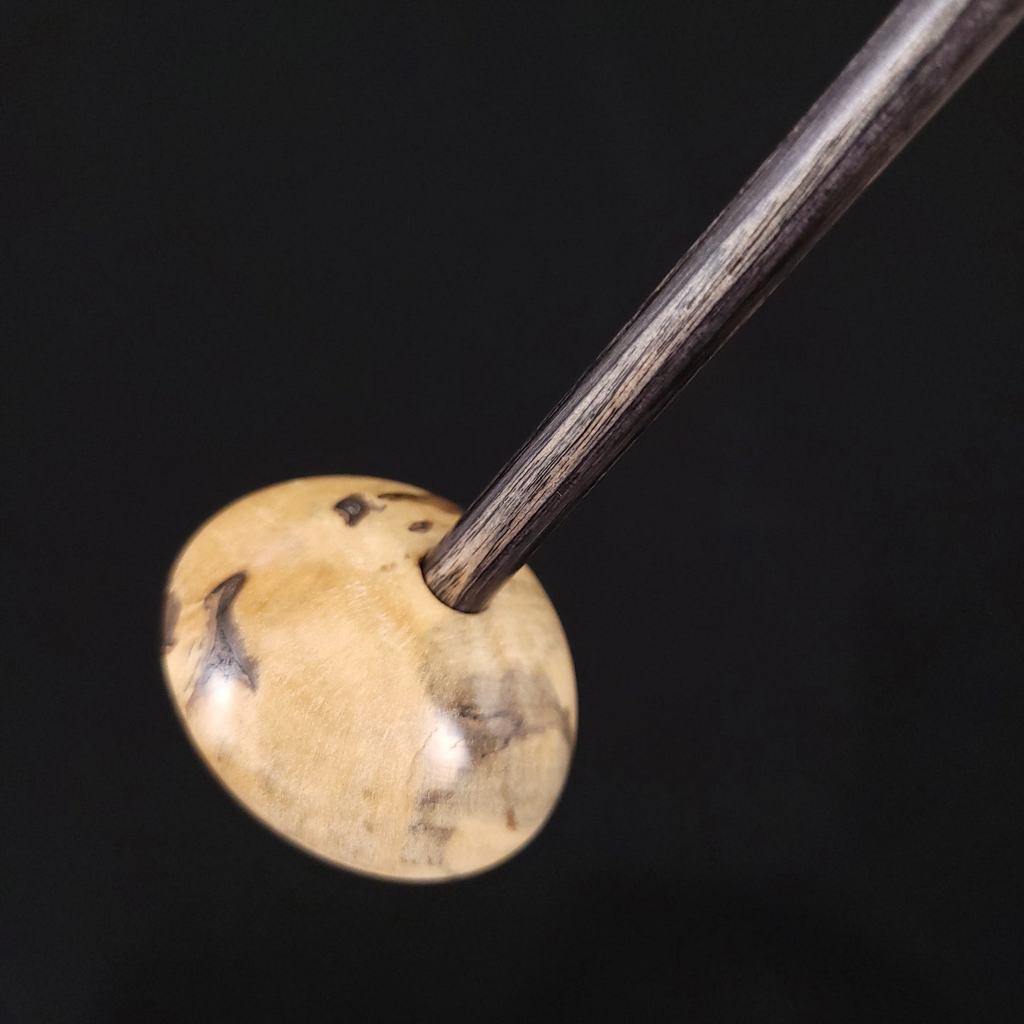 Stabilized Spalted Holly Bob