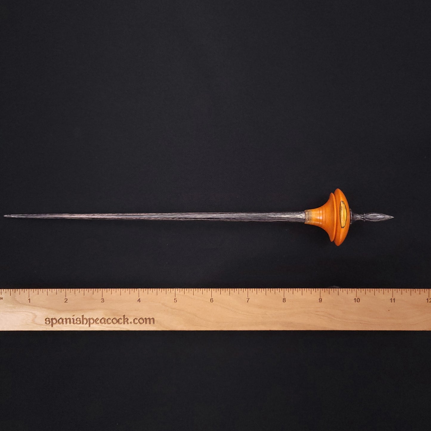 Dyed & Stabilized Spalted Holly Shop Rat Bead