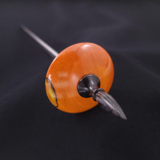 Dyed & Stabilized Spalted Holly Shop Rat Bead