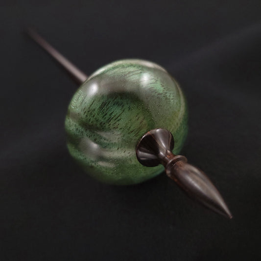 Dyed & Stabilized Curly Black Mango Ninja