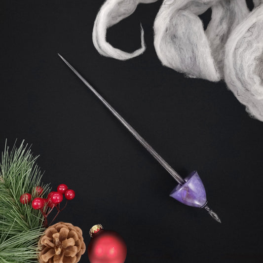 Dyed & Stabilized Spalted Holly Tibetan