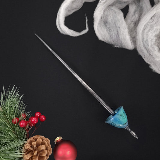 Dyed & Stabilized Spalted Holly Tibetan