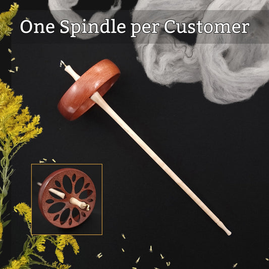 Bloodwood Cut Out Top Whorl **One spindle per customer!