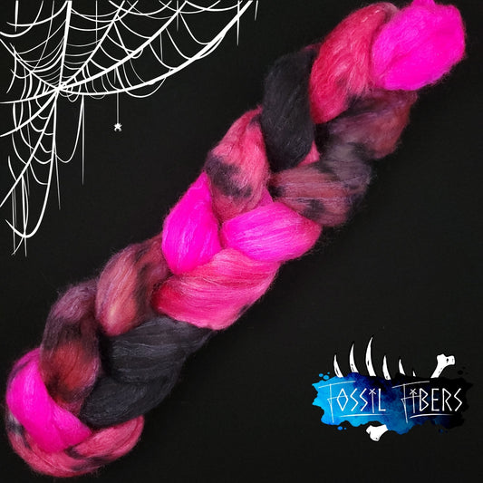 Goth Barbie - 2 oz 85/15 Polwarth/Silk