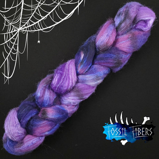 Ironweed in Bloom - 2 oz 85/15 BFL/Silk