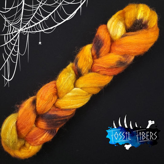 Monarchs in the Milkweed - 2 oz 85/15 BFL/Silk