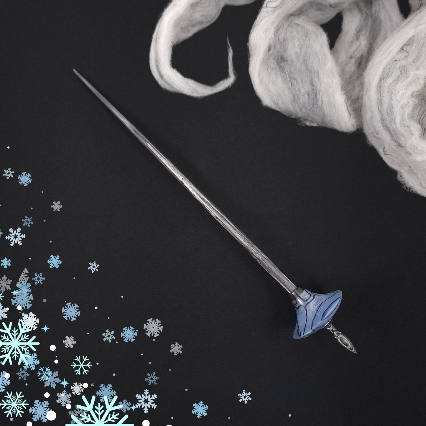 Dyed & Stabilized Spalted Holly Bead