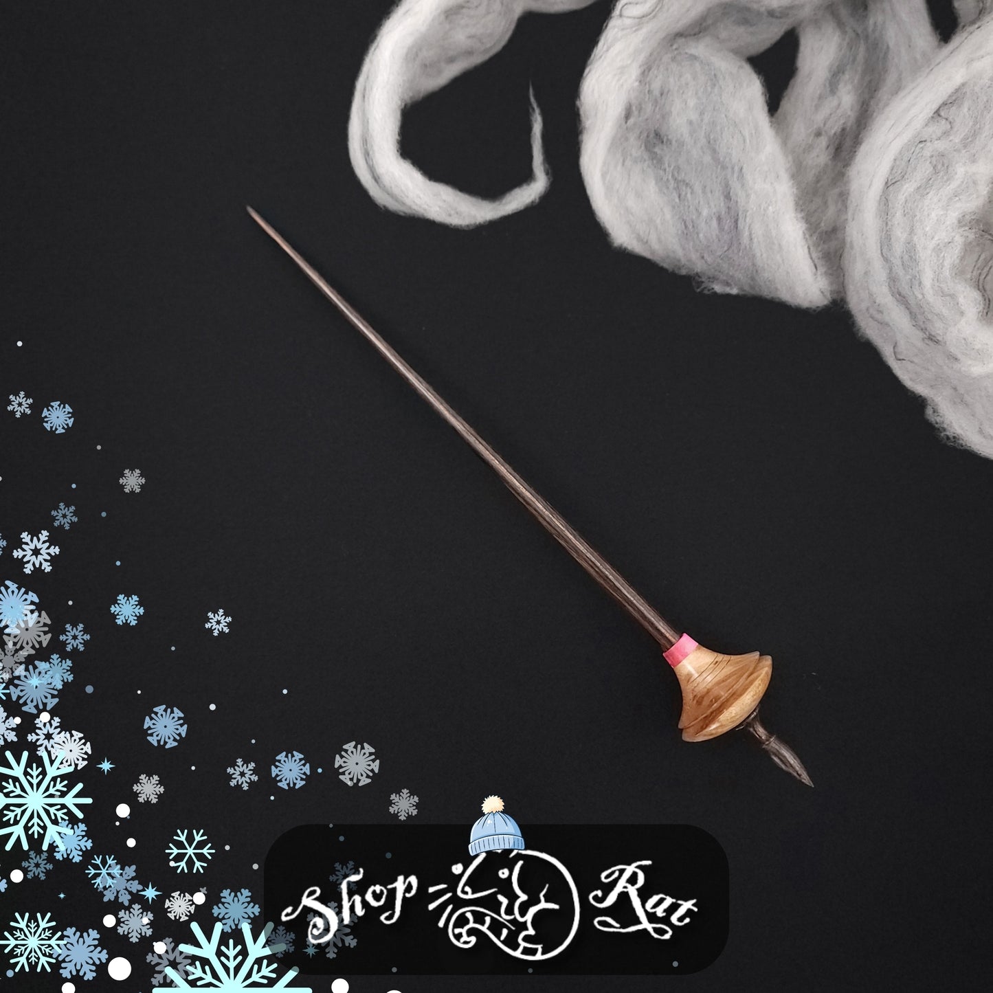 Stabilized Quilted Maple Shop Rat Bead