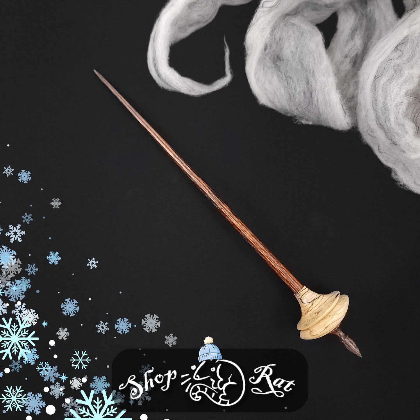 Stabilized Spalted Maple Shop Rat Bead