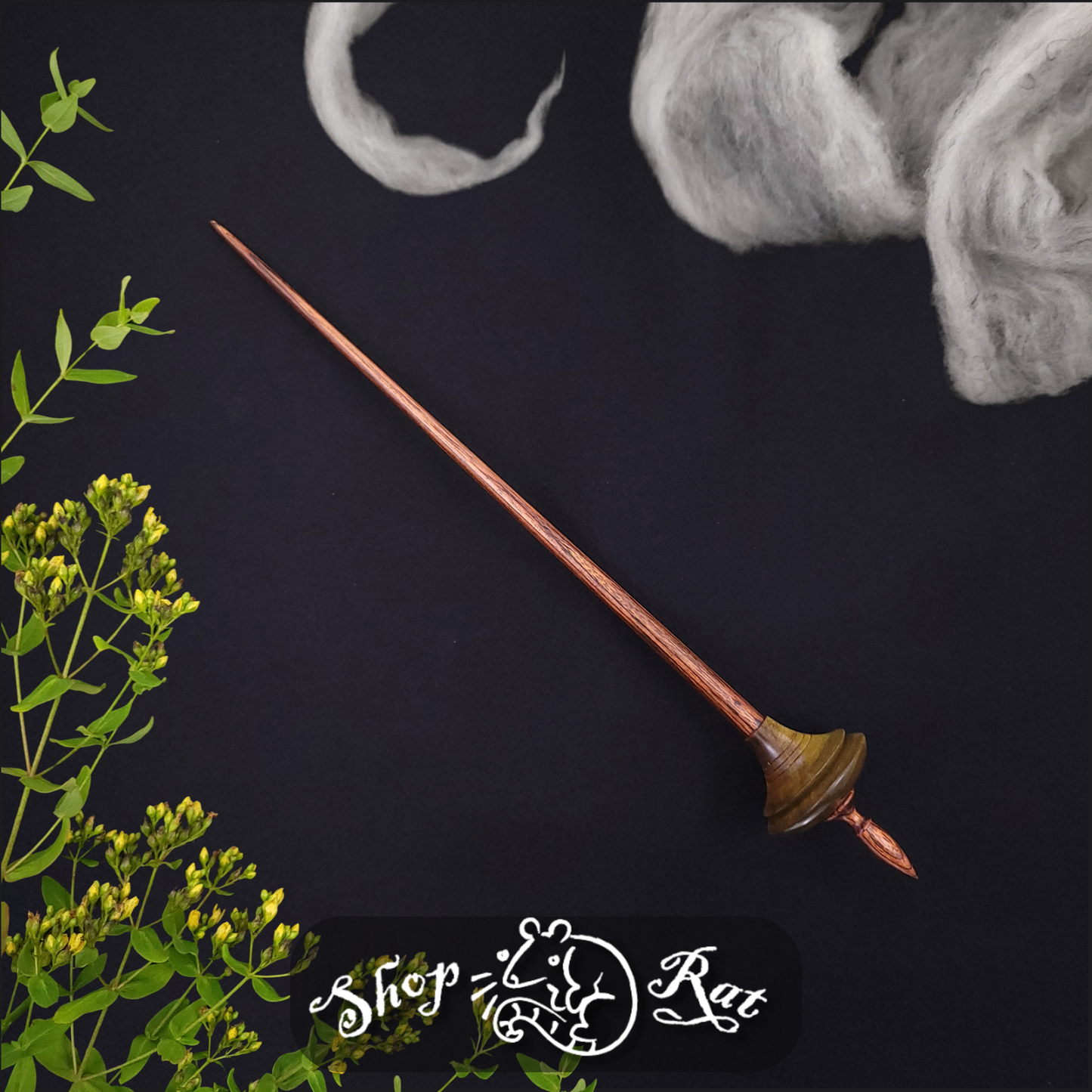 Dyed & Stabilized Poplar Shop Rat Bead