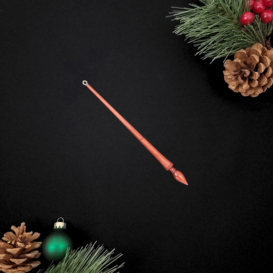 Bloodwood Russian Lace Spindle Ornament