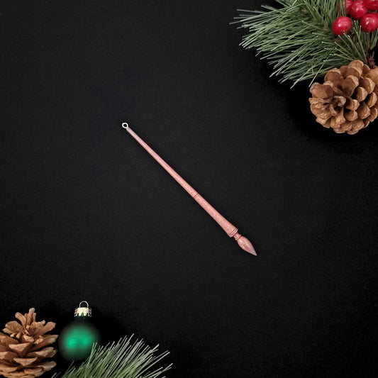 Purpleheart Russian Lace Spindle Ornament