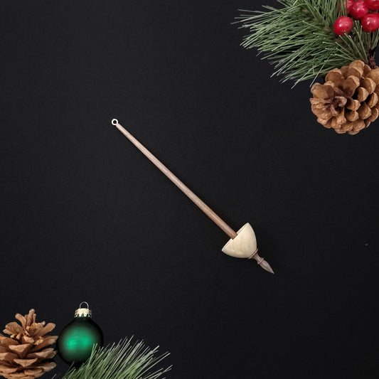 Holly Tibetan Spindle Ornament