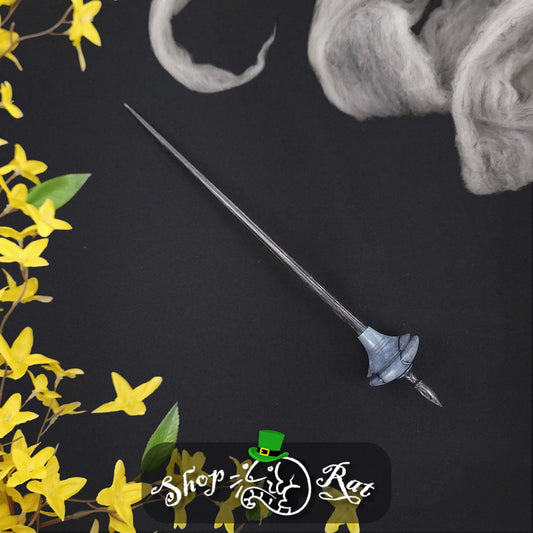 Dyed & Stabilized Spalted Holly Shop Rat Bead