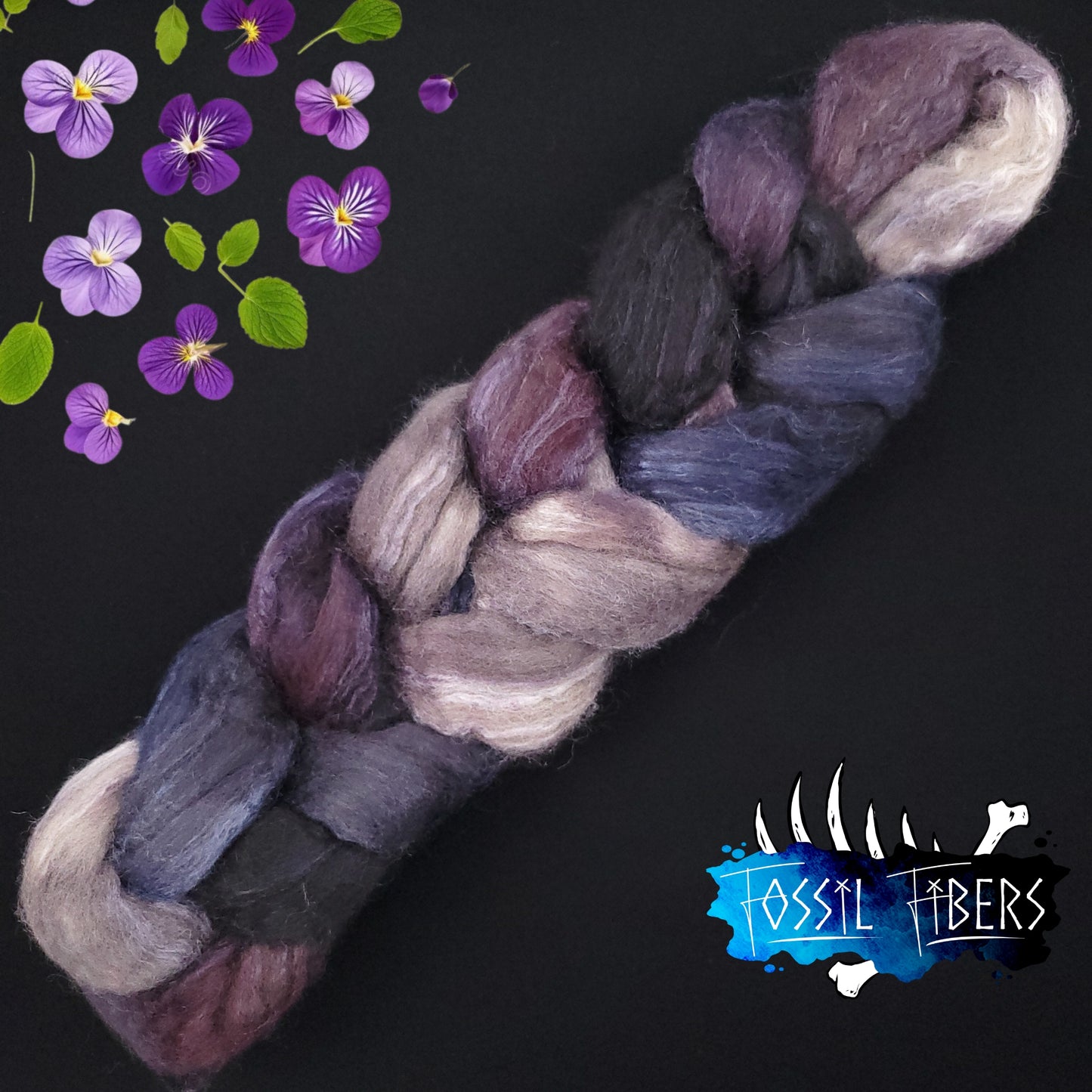 Midnight Sky - 2 oz 85/15 BFL/Silk