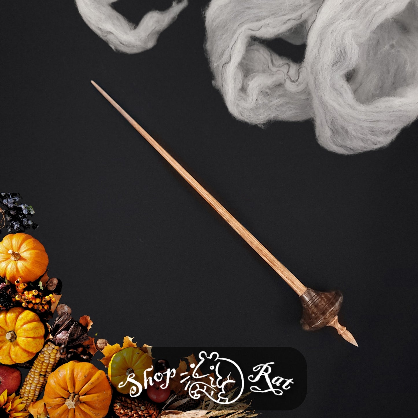 Stabilized Curly Black Mango Shop Rat Bead