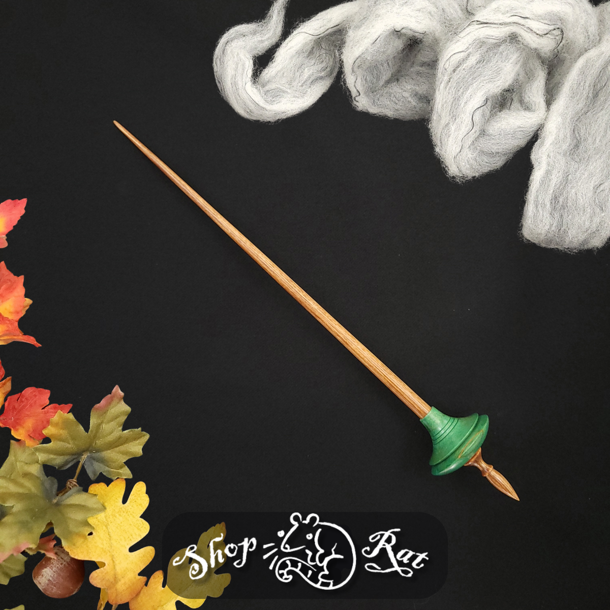 Dyed & Stabilized Hard Maple Shop Rat Bead