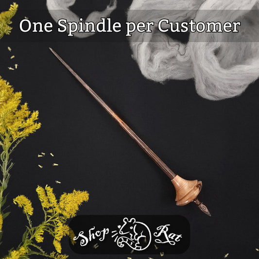 Stabilized Cherry Firewood Shop Rat Bead **One spindle per customer!