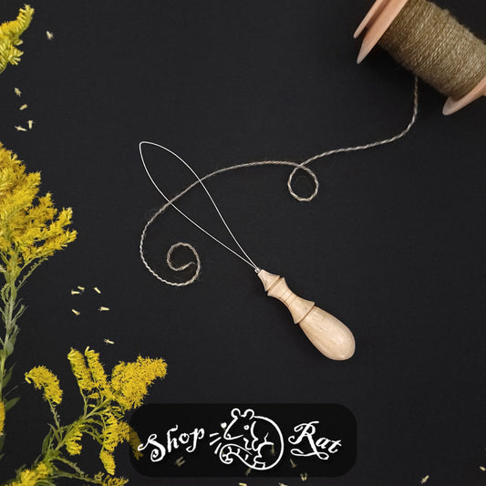 Stabilized Spalted Holly Orifice Hook