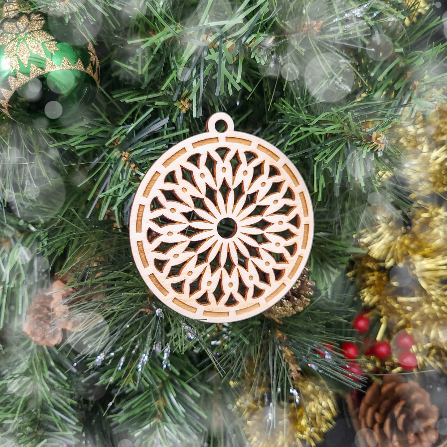 Filigree Birch Holiday Ornament