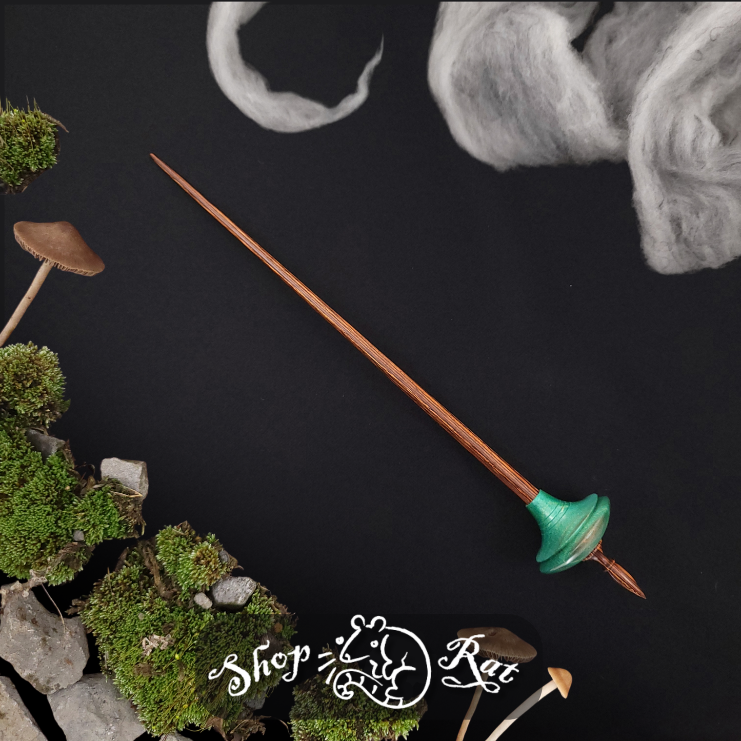 Dyed & Stabilized Flame Elder Shop Rat Bead