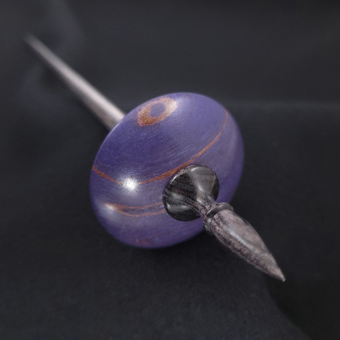 Dyed & Stabilized Spalted Holly Shop Rat Bead