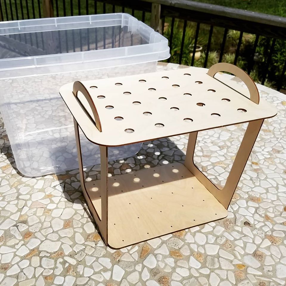 Spindle Storage Rack Tote Life Spindle Storage Stand – The Spanish Peacock